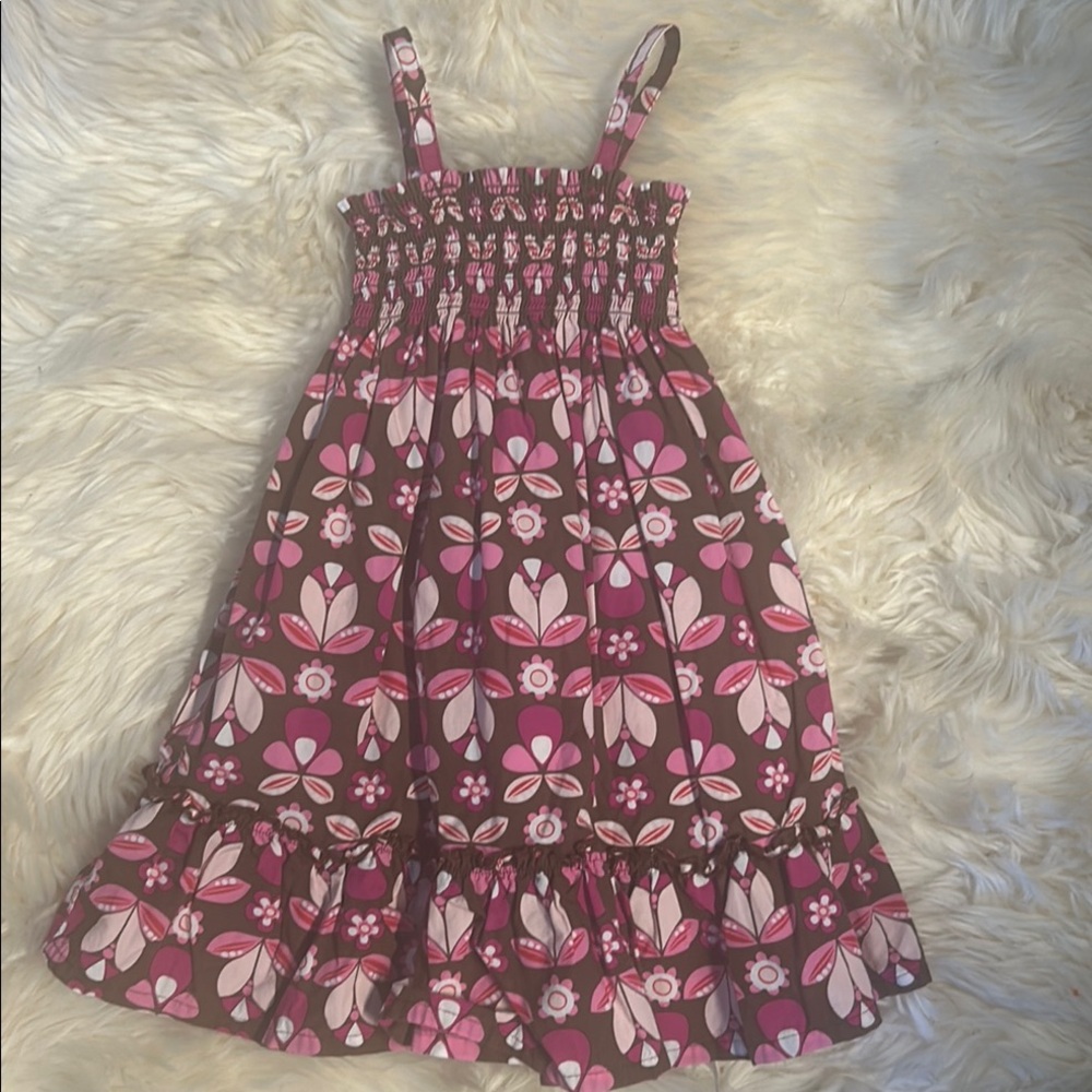 Hanna Andersson Smocked Pink Sundress 3T
